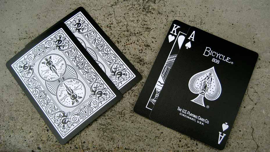 Bicycle Black Tiger Playing Cards  ace of clubz